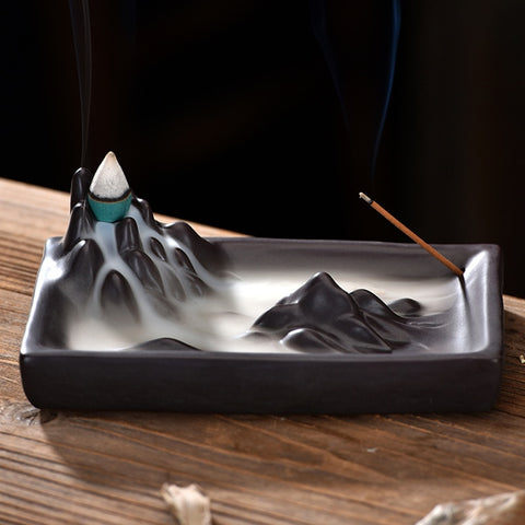 Mountain Backflow Incense Burner-ToShay.org