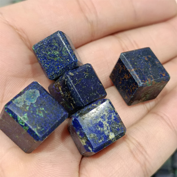 Blue Azurite Cube-ToShay.org