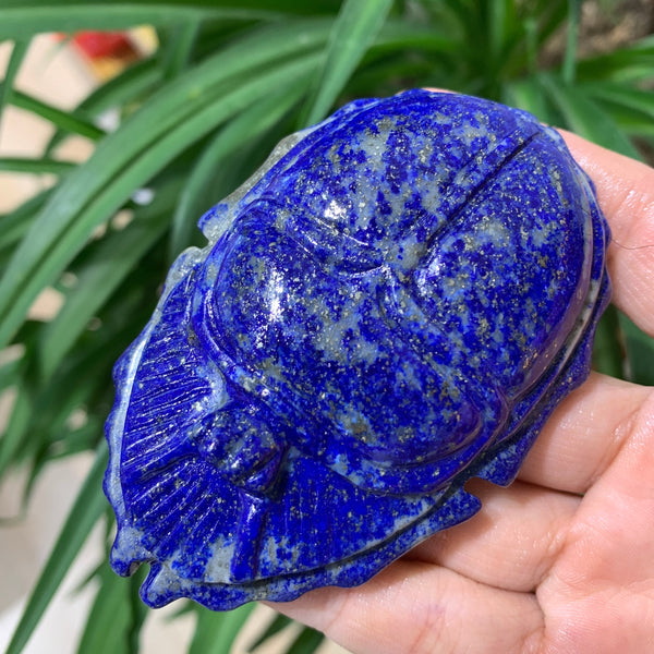 Blue Lapis Lazuli Scarab Amulet-ToShay.org