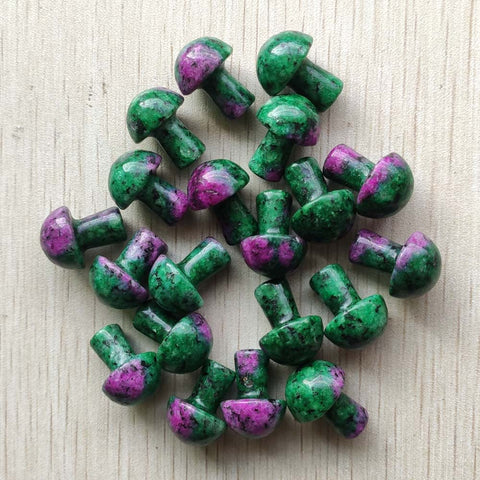 Green Ruby Zoisite Mushrooms-ToShay.org