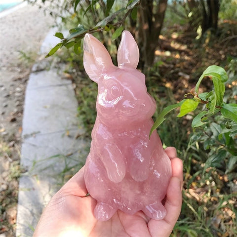 Pink Rose Quartz Rabbit-ToShay.org