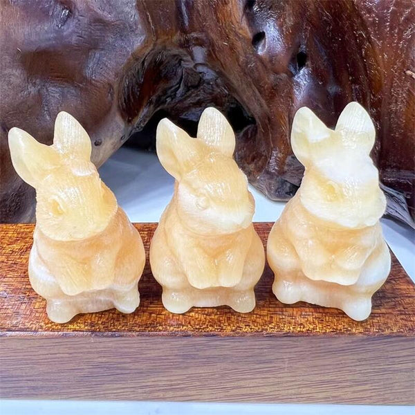 Yellow Calcite Rabbit-ToShay.org