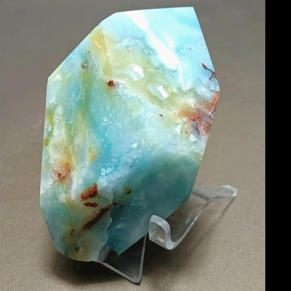 Blue Calcite Quartz Crystal-ToShay.org