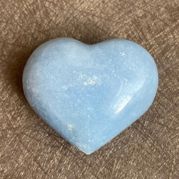 Blue Celestite Crystal Hearts-ToShay.org