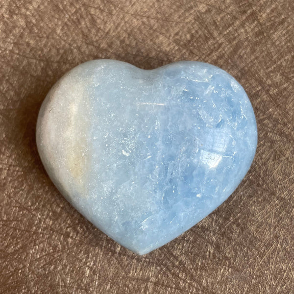 Blue Celestite Crystal Hearts-ToShay.org