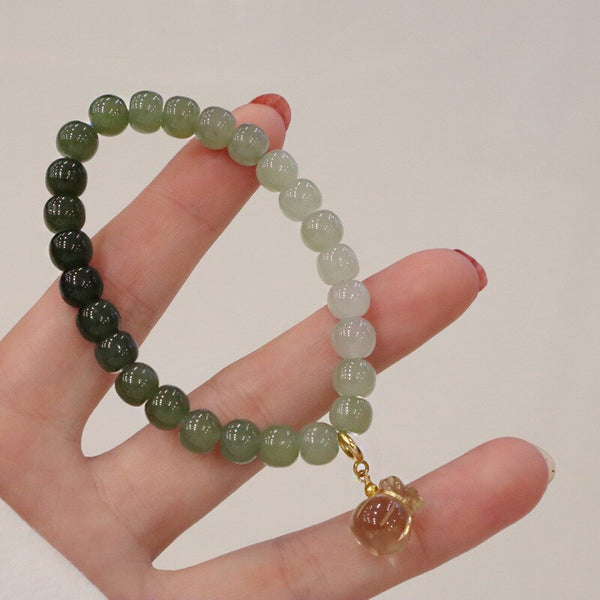 Green Jade Bead Bracelets-ToShay.org