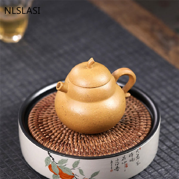 Yellow Yixing Clay Tea Pot-ToShay.org