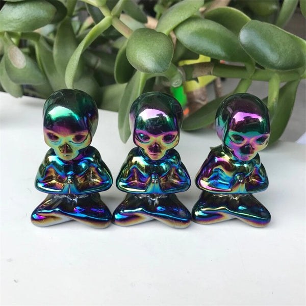 Rainbow Obsidian Yoga Statue-ToShay.org