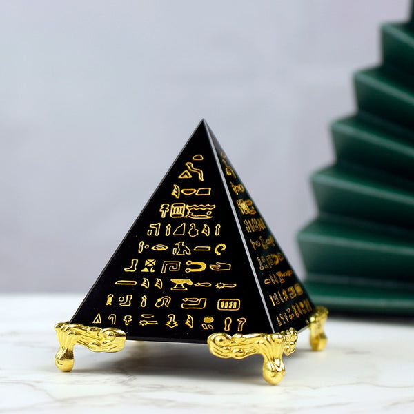 Egyptian Art Obsidian Pyramid-ToShay.org