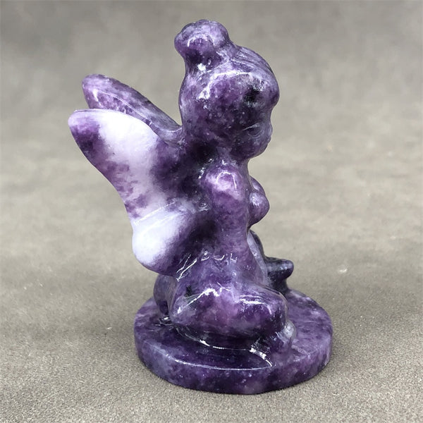 Purple Lepidolite Fairy-ToShay.org