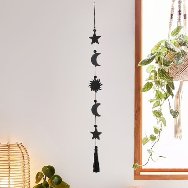 Wood Moon Phase Wall Hanging-ToShay.org