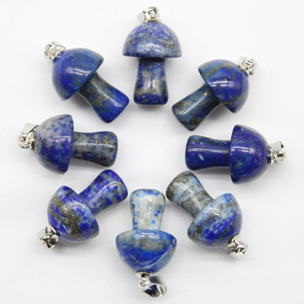 Mixed Crystal Mushroom Pendants-ToShay.org