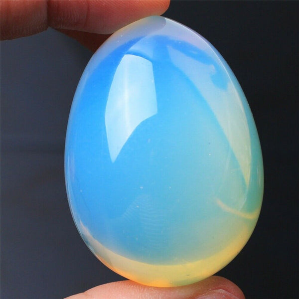 White Opalite Egg-ToShay.org