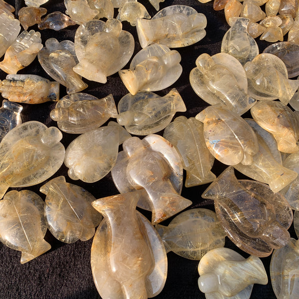 Yellow Rutilated Quartz Angel-ToShay.org