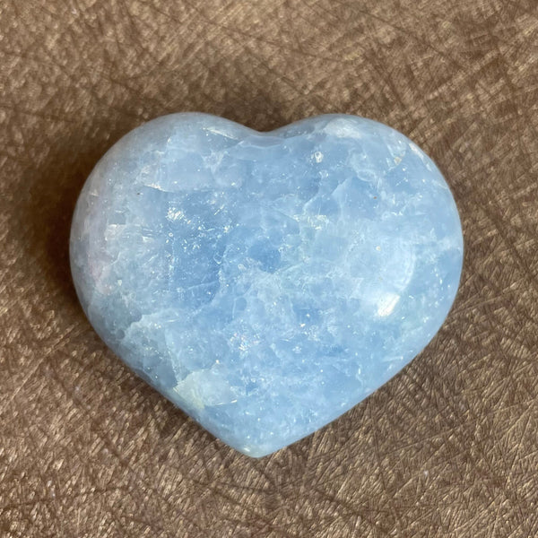 Blue Celestite Crystal Hearts-ToShay.org