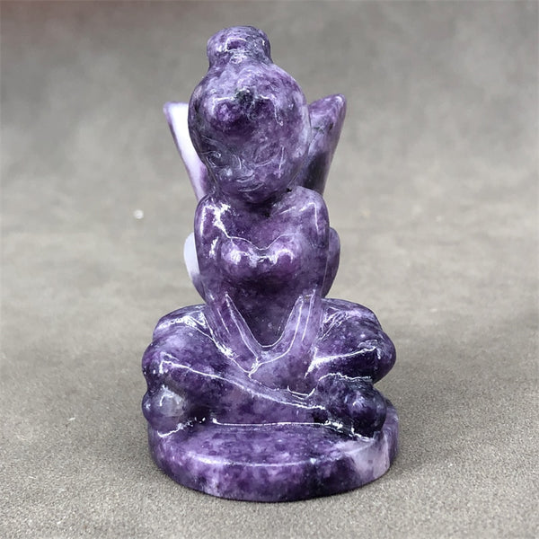 Purple Lepidolite Fairy-ToShay.org