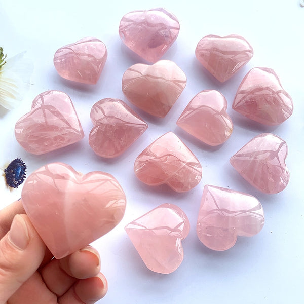 Pink Rose Quartz Heart-ToShay.org