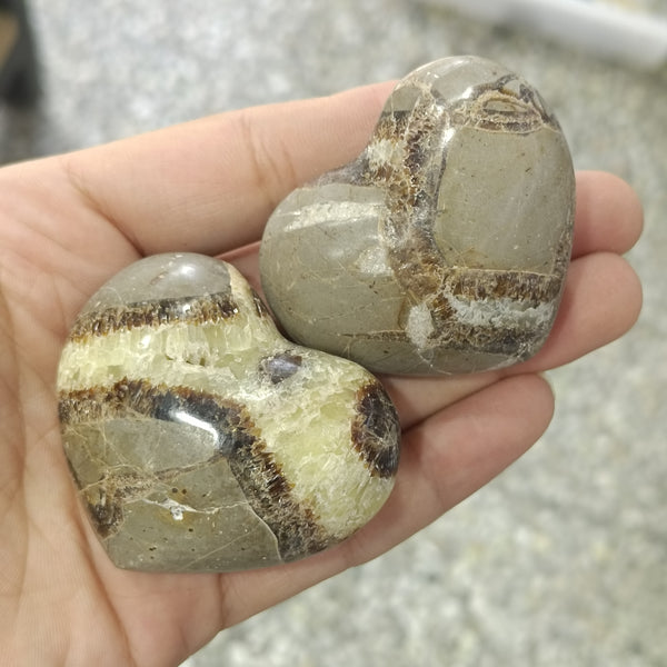 Yellow Septarian Heart-ToShay.org