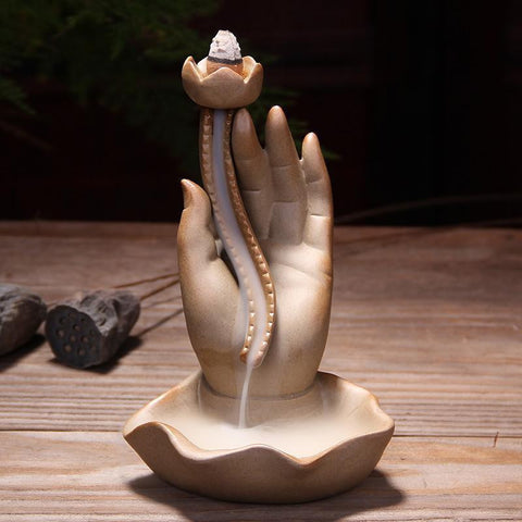 Buddha Hand Backflow Incense Burner-ToShay.org