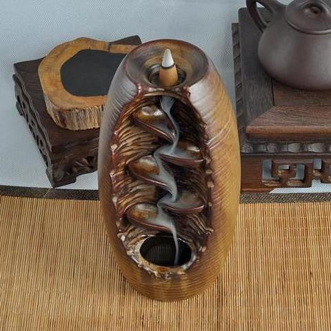 Cascade Smoke Backflow Incense Burner | ToShay.shop