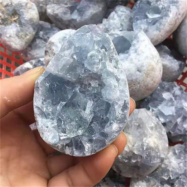 Blue Celestite Geode Crystal-ToShay.org