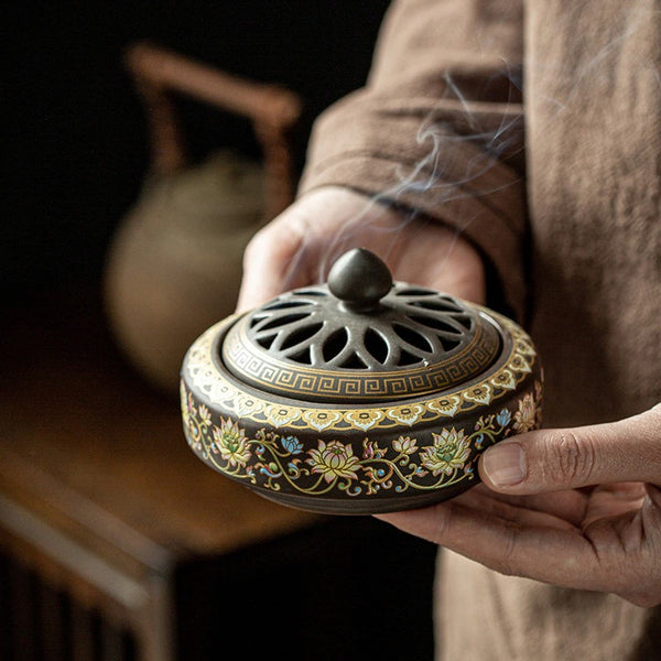 Flower Hollow Incense Burner-ToShay.org