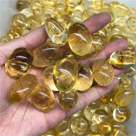 Yellow Citrine Tumbled Stones-ToShay.org