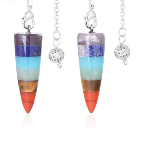 Chakra Rainbow Dowsing Pendulum-ToShay.org