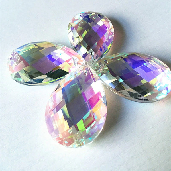 Clear Crystal Teardrop Prisms-ToShay.org