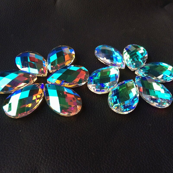 Clear Crystal Teardrop Prisms-ToShay.org