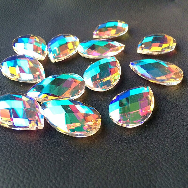 Clear Crystal Teardrop Prisms-ToShay.org