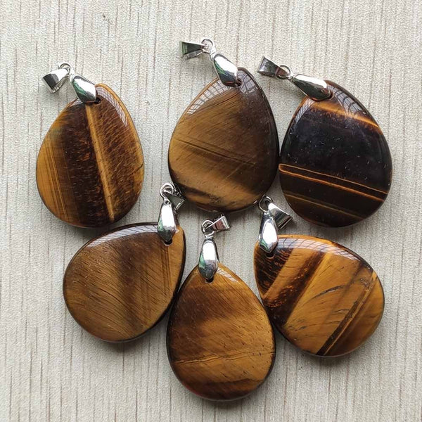 Yellow Tiger Eye Tree Pendants-ToShay.org