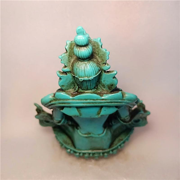 Blue Turquoise Caishen Buddha-ToShay.org