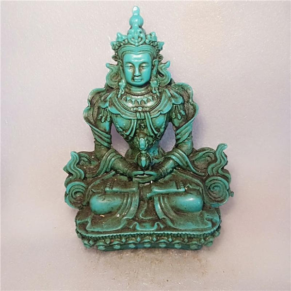 Blue Turquoise Caishen Buddha-ToShay.org