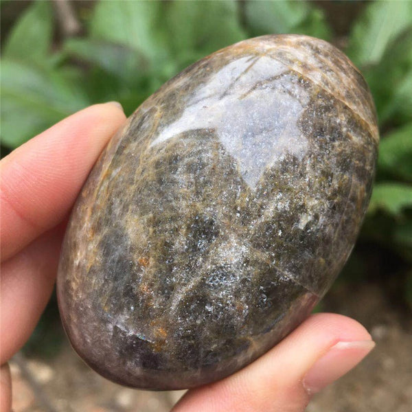 Black Moonstone Palm Stones-ToShay.org