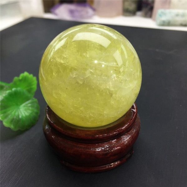 Yellow Citrine Quartz Ball-ToShay.org