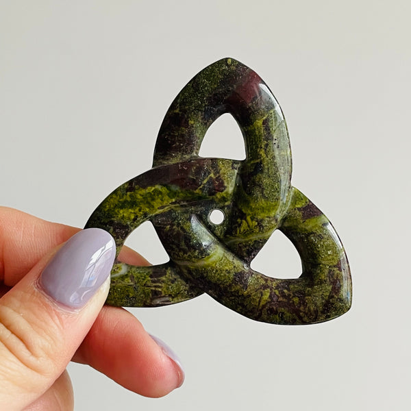 Green Dragon Blood Stone Pendant-ToShay.org