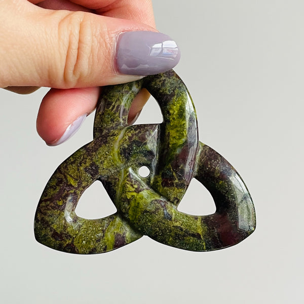 Green Dragon Blood Stone Pendant-ToShay.org