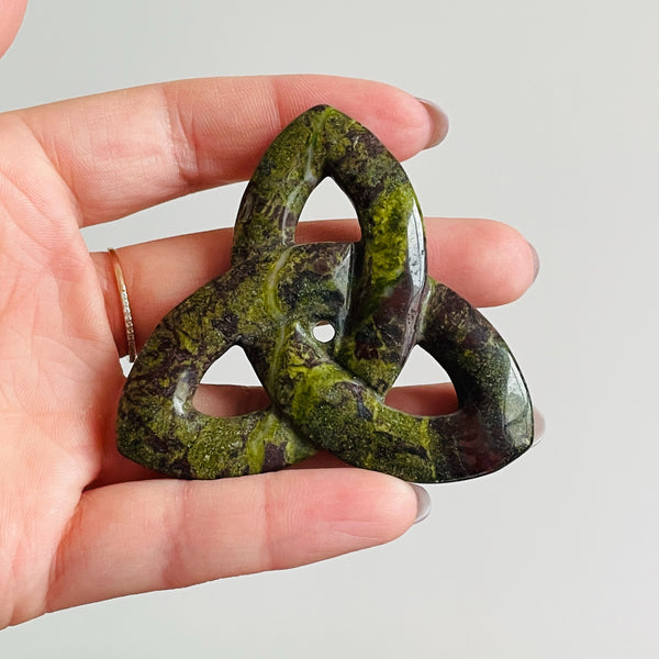 Green Dragon Blood Stone Pendant-ToShay.org