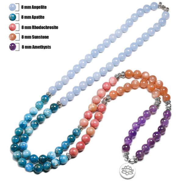 Mixed Crystal Mala Bracelet-ToShay.org