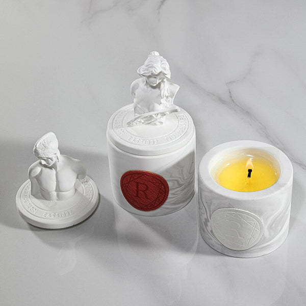 White Statue Candles-ToShay.org