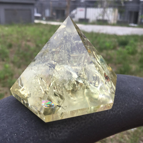 Yellow Citrine Crystal Pyramid-ToShay.org