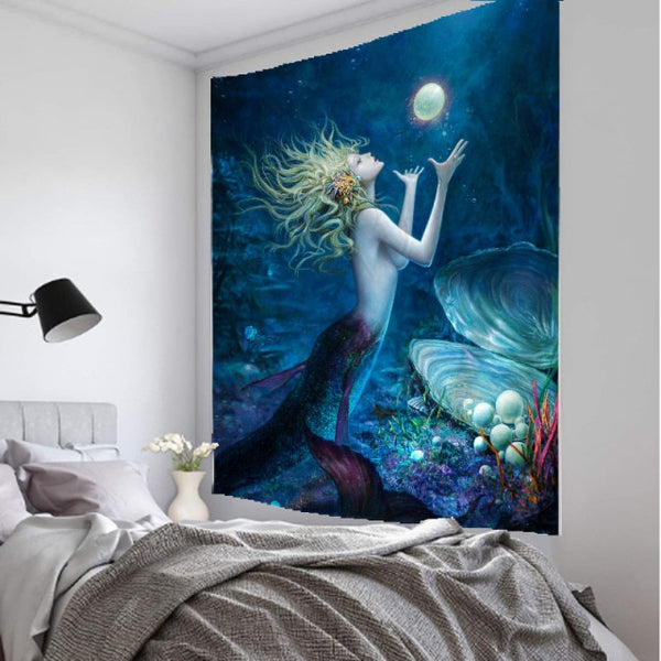 Mermaids Art Tapestry-ToShay.org