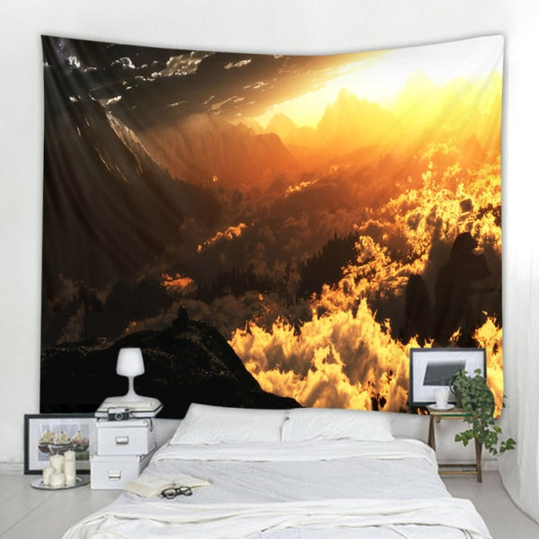 Seaside Sunset Art Tapestry-ToShay.org