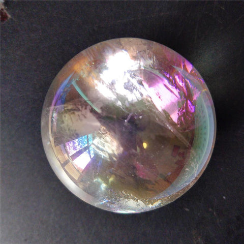 Clear Angel Aura Crystal Ball-ToShay.org