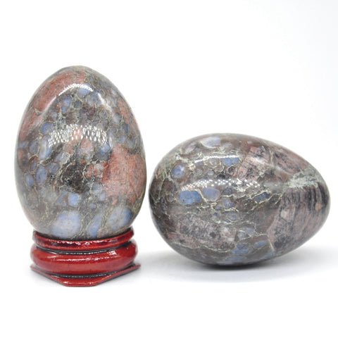 Blue Rhyolite Stone Egg-ToShay.org