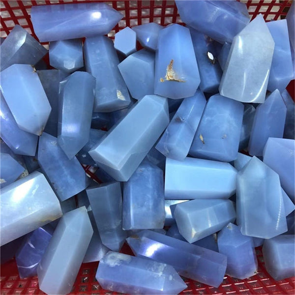 Blue Chalcedony Agate Wands-ToShay.org