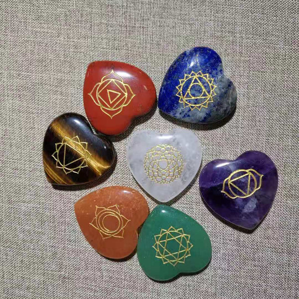 Chakra Symbols Heart Crystal-ToShay.org