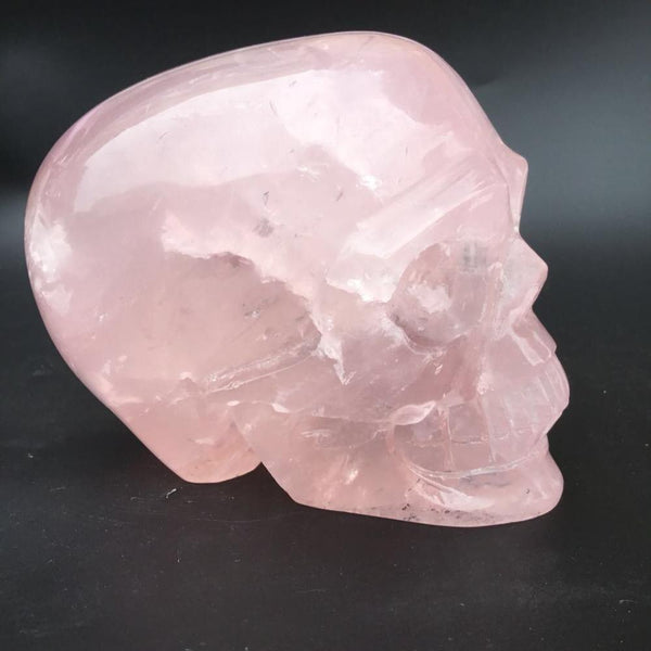 Pink Rose Quartz Crystal Skull-ToShay.org