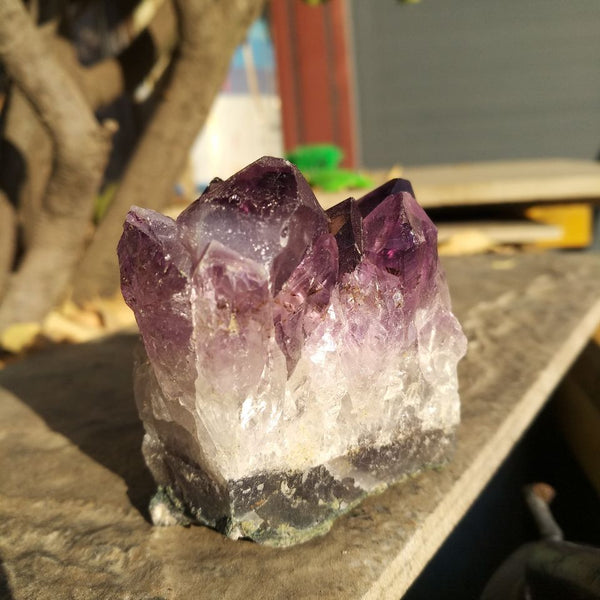 Purple Amethyst Geode Crystal Cluster-ToShay.org